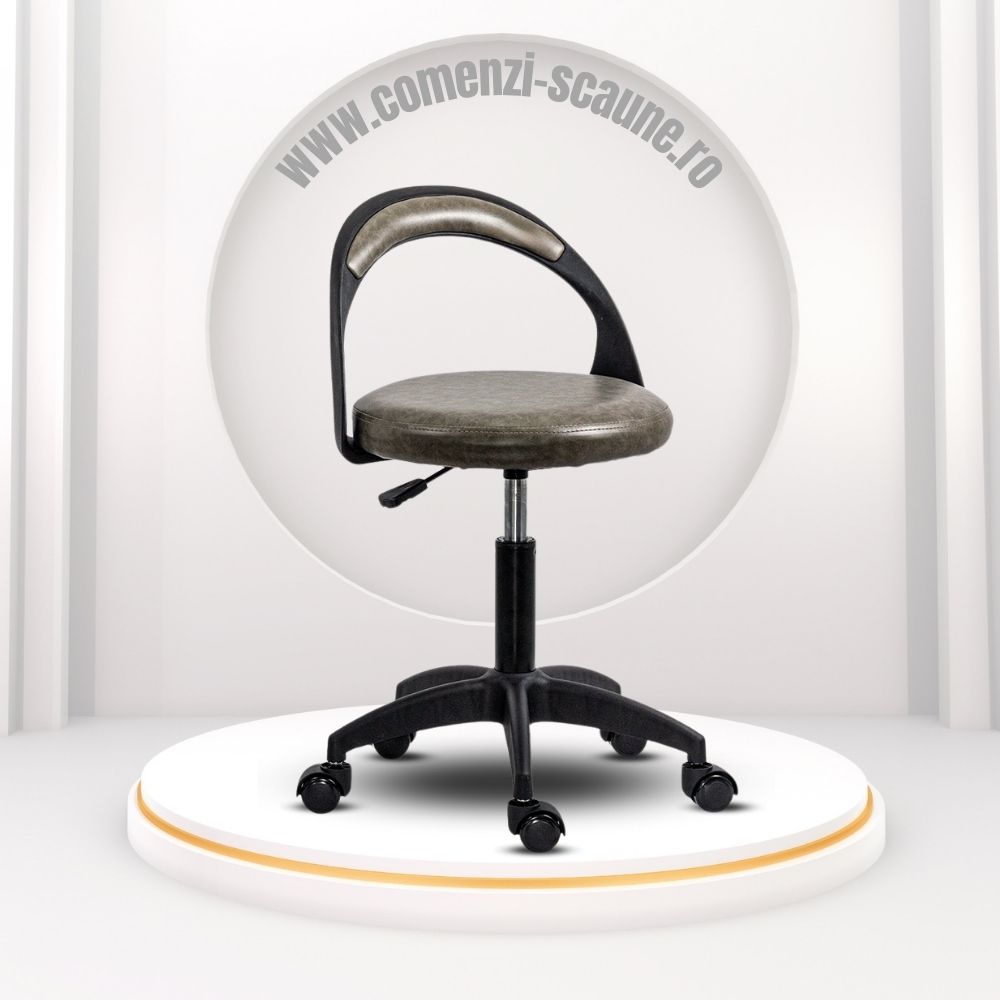 Scaune operative piele ecologică OFF1020 Gri